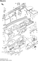 Body Chevrolet Grand Vitara SQ420W-3, WD-3 INSTRUMENT PANEL (LHD:SEE NOTE 1)
