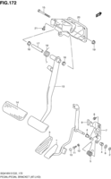 Suspension/Brake Chevrolet Grand Vitara SQ420X-3, XD-3 PEDAL AND PEDAL BRACKET (LHD:AT)