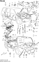 Electrical Chevrolet Grand Vitara XL-7 JA627W-4 WIRING HARNESS (LHD)