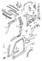 Body Suzuki Jimny SN413Q, Q-2, V-2 SIDE BODY PANEL (C)