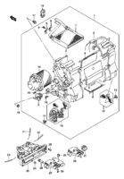 Body Suzuki Jimny SN413Q, Q-2, V-2 HEATER UNIT (PETROL:LHD)