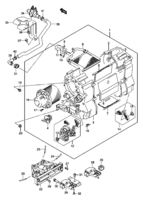 Body Suzuki Jimny SN413Q, Q-2, V-2 HEATER UNIT (DIESEL)