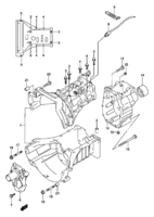 Transmission Chevrolet Jimny SN413Q, Q-2, V-2 MT TRANSMISSION CASE (MT:PETROL)