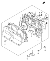 Electrical Suzuki Jimny SN413Q, Q-2, V-2 SPEEDOMETER (PETROL:TYPE 1)