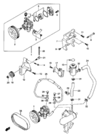 Suspension/Brake Suzuki Jimny SN413Q, Q-2, V-2 PS OIL PUMP (PETROL:LHD)