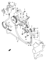 Suspension/Brake Suzuki Jimny SN413Q, Q-2, V-2 PS OIL PUMP (DIESEL:LHD)