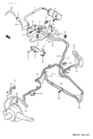 Suspension/Brake Suzuki Jimny SN413V WHEEL HUB PIPING