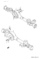 Suspension/Brake Suzuki Jimny SN413V AXLE HOUSING (4WD)