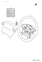 Suspension/Brake Suzuki Jimny SN413V STEERING WHEEL (W/AIR BAG)