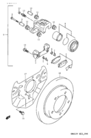 Suspension/Brake Suzuki Jimny SN413V FRONT WHEEL BRAKE