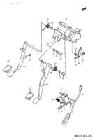 Suspension/Brake Suzuki Jimny SN413V PEDAL/PEDAL BRACKET (LHD:MT)