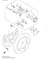 Suspension/Brake Suzuki Jimny SN413V-2, -3, -4 FRONT WHEEL BRAKE (SN413V)