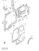 Body Suzuki Jimny SN413V-2, -3, -4 SIDE BODY PANEL