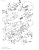 Body Suzuki Jimny SN413V-2, -3, -4 INSTRUMENT PANEL (LHD)