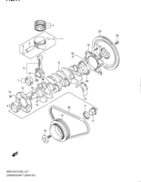 Engine Suzuki Jimny SN413V-2, -3, -4 CRANKSHAFT (SN413V)