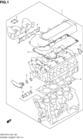 Engine Suzuki Jimny SN413V-5, -6, -7 ENGINE GASKET SET (SN413V:W/VVT)
