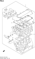 Engine Chevrolet Jimny SN413V-5, -6, -7 ENGINE GASKET SET (SN413V:N/VVT)