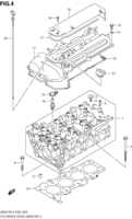 Engine Suzuki Jimny SN413V-5, -6, -7 CYLINDER HEAD (SN413V:W/VVT)