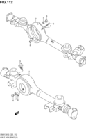 Suspension/Brake Suzuki Jimny SN413V-5, -6, -7 AXLE HOUSING (SN413V)