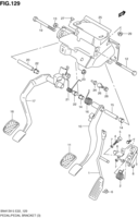 Suspension/Brake Suzuki Jimny SN413V-5, -6, -7 PEDAL/PEDAL BRACKET (SN413V:RHD:MT)