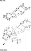 Body Chevrolet Jimny SN413V-5, -6, -7 CHASSIS FRAME (TYPE 6,7,8,9:SN413V)