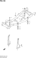 Body Suzuki Jimny SN413V-5, -6, -7 BODY MOUNTING