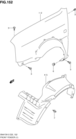 Body Suzuki Jimny SN413V-5, -6, -7 FRONT FENDERF (TYPE 5,6,7,8)