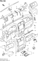 Body Suzuki Jimny SN413V-5, -6, -7 INSTRUMENT PANEL (LHD)