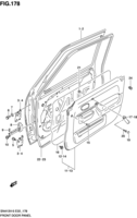 Body Suzuki Jimny SN413V-5, -6, -7 FRONT DOOR PANEL