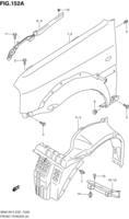 Body Suzuki Jimny SN413V-5, -6, -7 FRONT FENDER (TYPE 9)