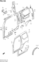 Body Chevrolet Jimny SN413V-5, -6, -7 SIDE BODY PANEL