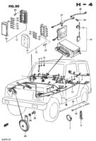 Electrical Chevrolet Samurai/SJ SJ410, -2 [K, P, Q, V] WIRING HARNESS (TYPE 1)