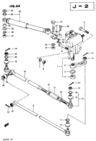 Suspension/Brake Chevrolet Samurai/SJ SJ410, -2 [K, P, Q, V] STEERING LINK (LHD)