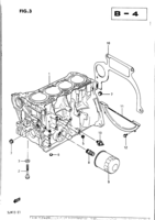 Engine Suzuki Samurai/SJ SJ413, K CYLINDER BLOCK