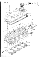 Engine Chevrolet Samurai/SJ SJ413-4, -5 CYLINDER HEAD