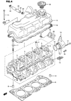 Engine Chevrolet Samurai/SJ SJ413-8, -9 CYLINDER HEAD (W/FUEL INJECTION)