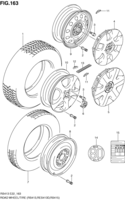 Suspension/Brake Suzuki Swift RS415, -2 ROAD WHEEL/TIRE (RS413,RS413D,RS415)