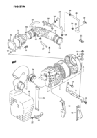 Engine Suzuki Swift SF413, -2 AIR CLEANER (DOHC) (SEE NOTE)