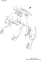 Suspension/Brake Chevrolet Swift SF413-2 PEDAL AND PEDAL BRACKET (RHD:MT)
