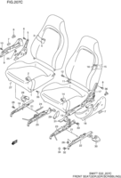 Body Chevrolet Swift SF413-2 FRONT SEAT (3DR,5DR:SCRIBBLING)