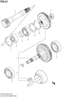 Transmission Chevrolet Swift SF413-3 AT OUTPUT SHAFT (AT)