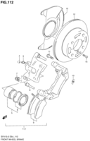 Suspension/Brake Suzuki Swift SF413-3 FRONT WHEEL BRAKE