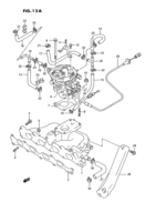 Engine Chevrolet Swift SF416, -2 INTAKE MANIFOLD AND THROTTLE BODY (W/FUEL INSECTION:SEE NOTE)