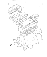 Engine Chevrolet Vitara SE416 ENGINE GASKET SET