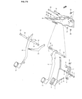Suspension/Brake Suzuki Vitara SE416 PEDAL AND PEDAL BRACKET (RHD)