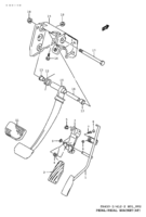 Suspension/Brake Suzuki WagonR+ SR410-2 PEDAL/PEDAL BRACKET (AT)