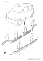 Body Chevrolet WagonR+ SR410-2 SPLASH GUARD (SR410 AND SR412:GA:E10)
