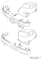 Body Chevrolet WagonR+ SR410-2 BUMPER EXTENSION (GLX)