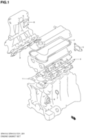 Engine Chevrolet WagonR+ SR410-2 ENGINE GASKET SET