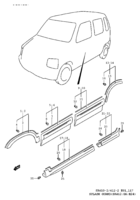 Body Suzuki WagonR+ SR412-2 SPLASH GUARD (SR412:GA:E24 AND SR412:GL,GLX)